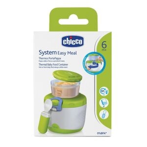 Chicco Easy Meal Thermos Portapappa System 6m + 4 Contenitori Varie Misure